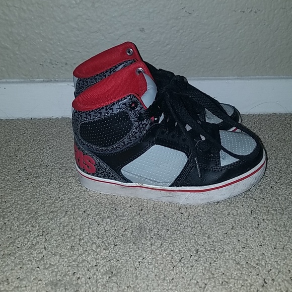 Osiris Other - Osiris Toddler white, black & red shoes